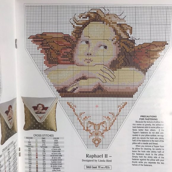 1996 Stitchworld Angels Cross Stitch 7 Designs / 2v1 - Picture 2 of 3